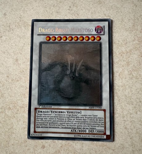 Yugioh drago rosso maestoso - yugioh,