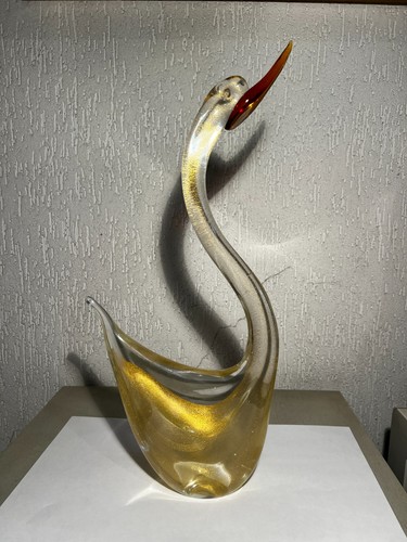 Maestoso cigno in vetro - cigno,