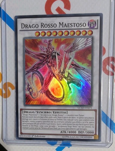 Drago rosso maestoso - rosso,