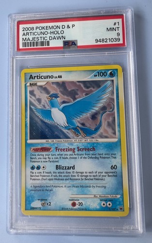 Psa mint articuno - 9, 1/100
