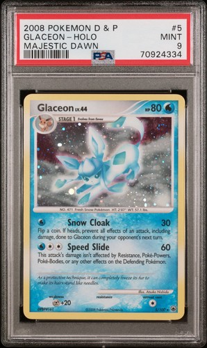 Glaceon 100 holo rara - -, psa
